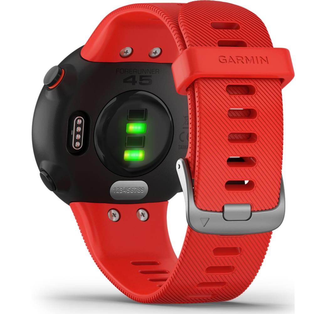 Red Garmin Forerunner 45 Smartwatch, Thermoplastic, 20mm.3