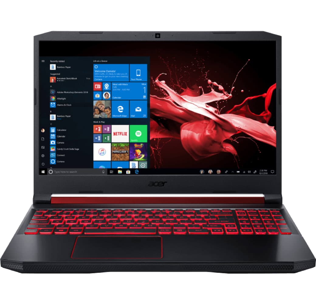 Schwarz / Rot Acer Nitro 5 (AN515-54-57LV) Gaming Notebook - Intel® Core™ i5-9300H - 8GB - 512GB SSD - NVIDIA® GeForce® GTX 1050.1