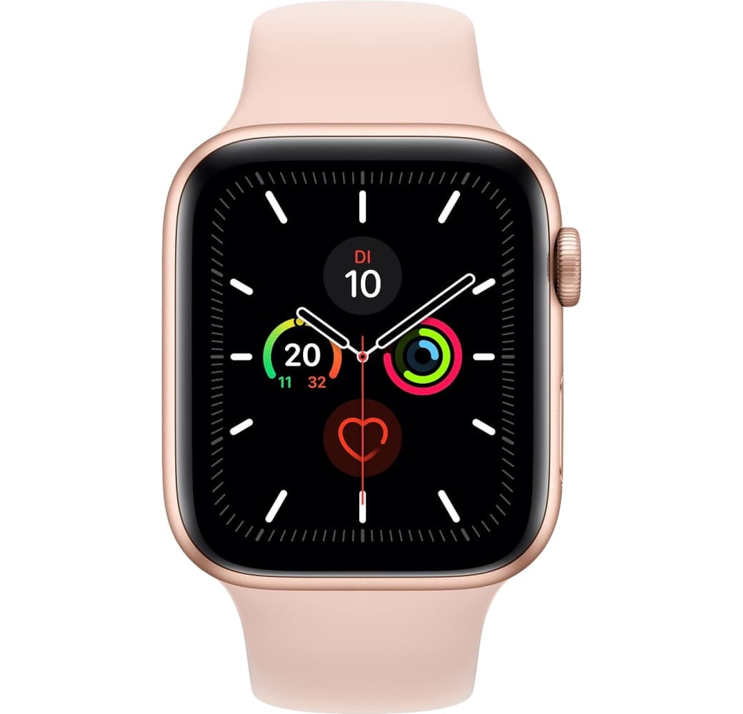 Sand Pink Apple Watch Series 5 GPS + mobiel, Aluminium behuizing, 44 mm.1