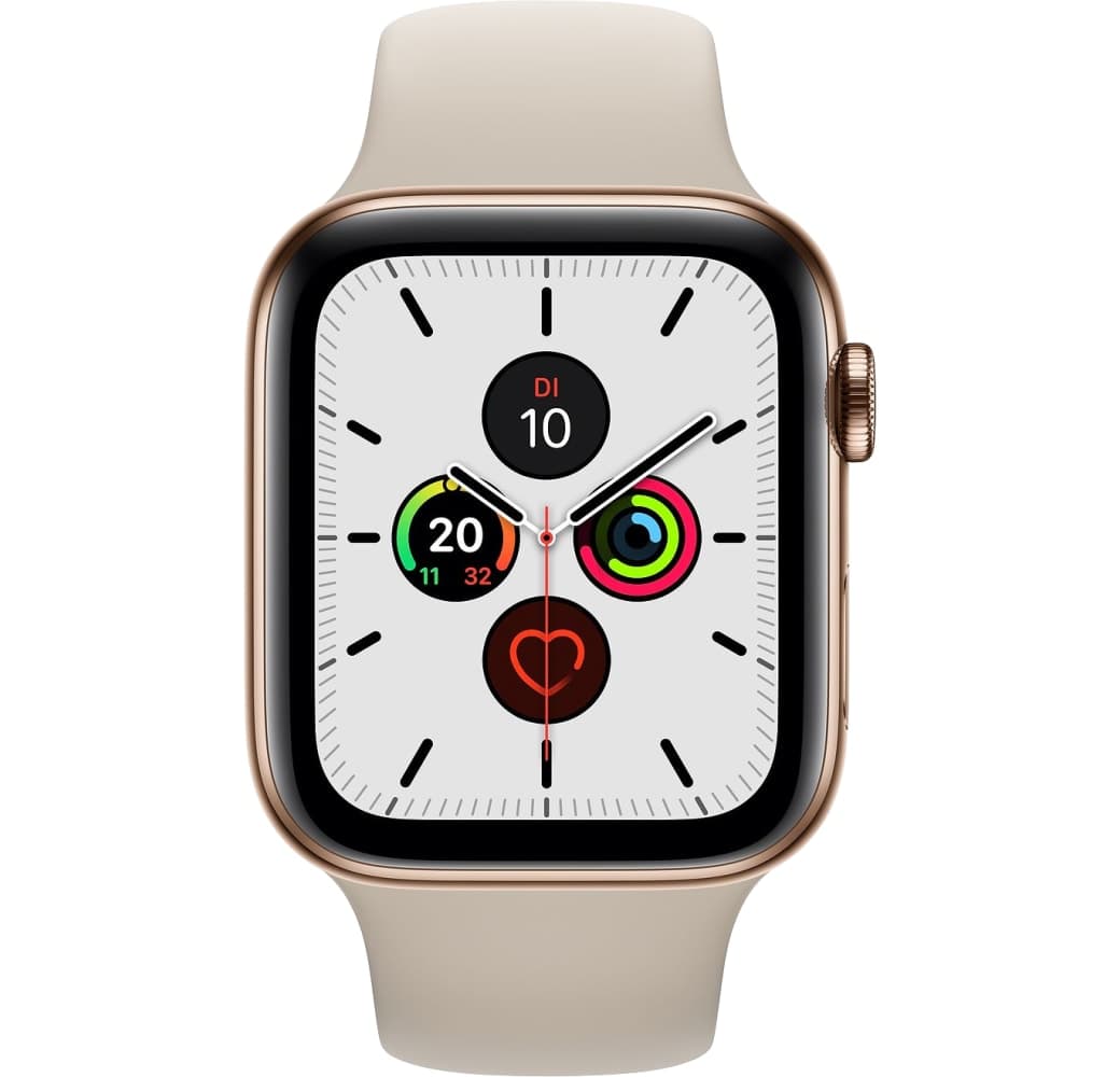 Stone Apple Watch Series 5 GPS + mobiel, Roestvrij Staal Behuizing, 40 mm.1