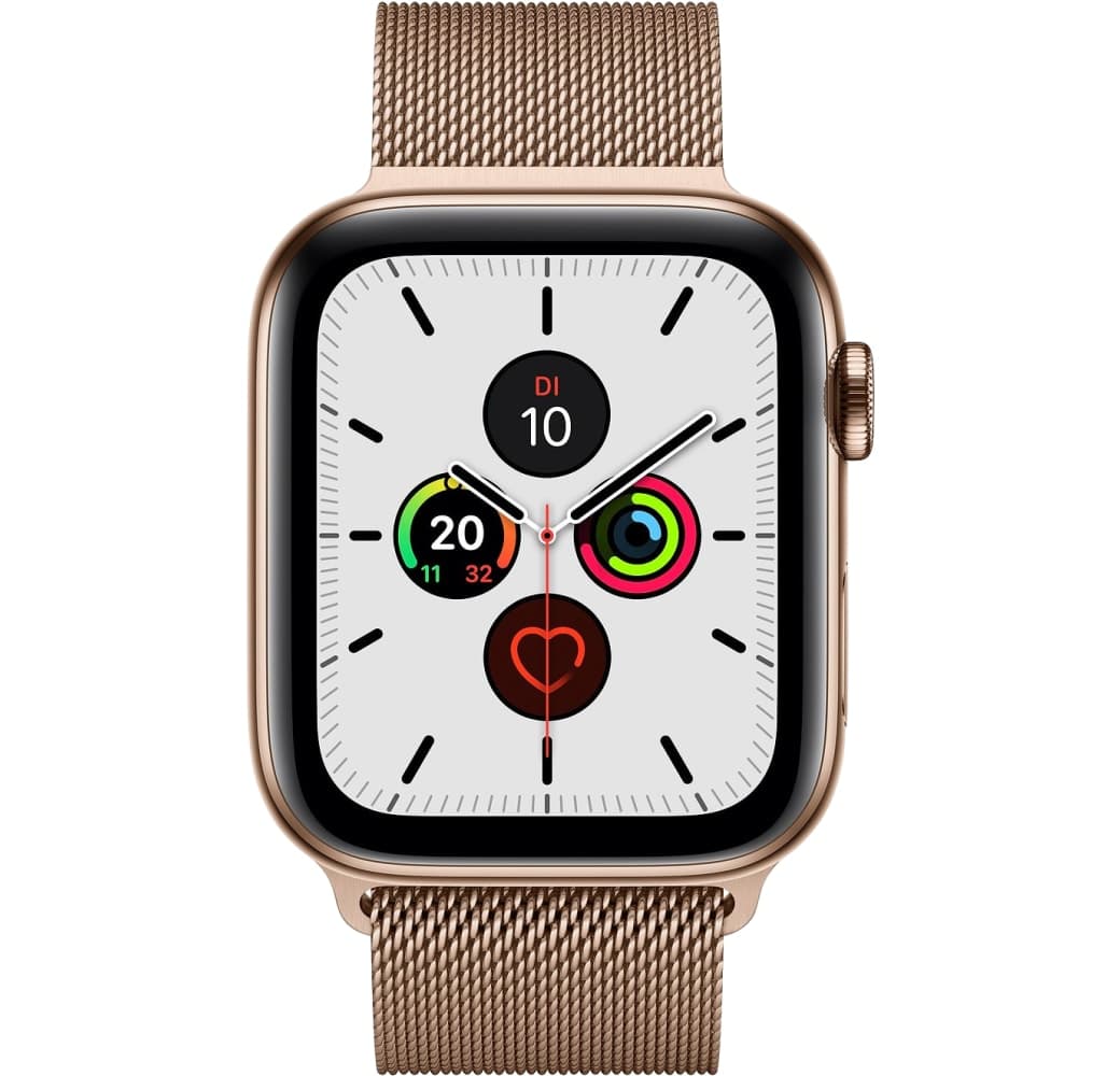 Gold Apple Watch Series 5 GPS + Cellular, Edelstahlgehäuse, 40 mm.1