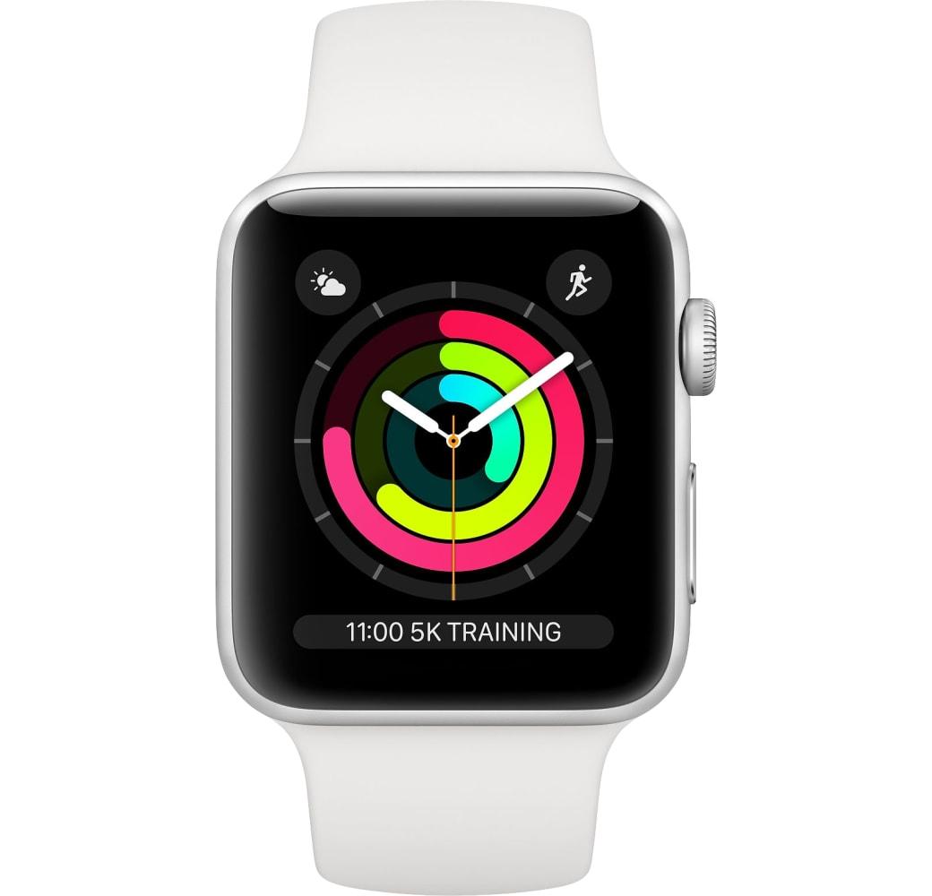 Blanco Apple Watch Series 3 GPS, 38mm Aluminium case, Sport band.1
