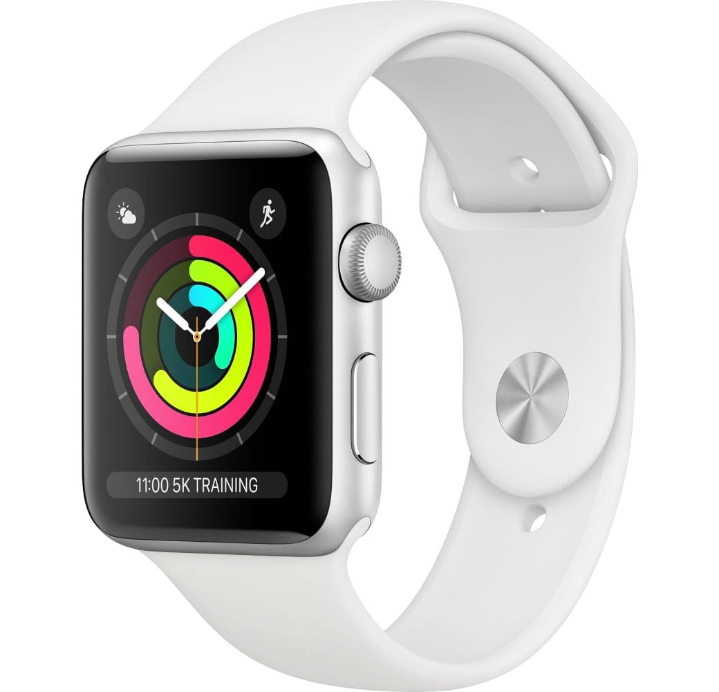 Blanco Apple Watch Series 3 GPS, 38mm Aluminium case, Sport band.2