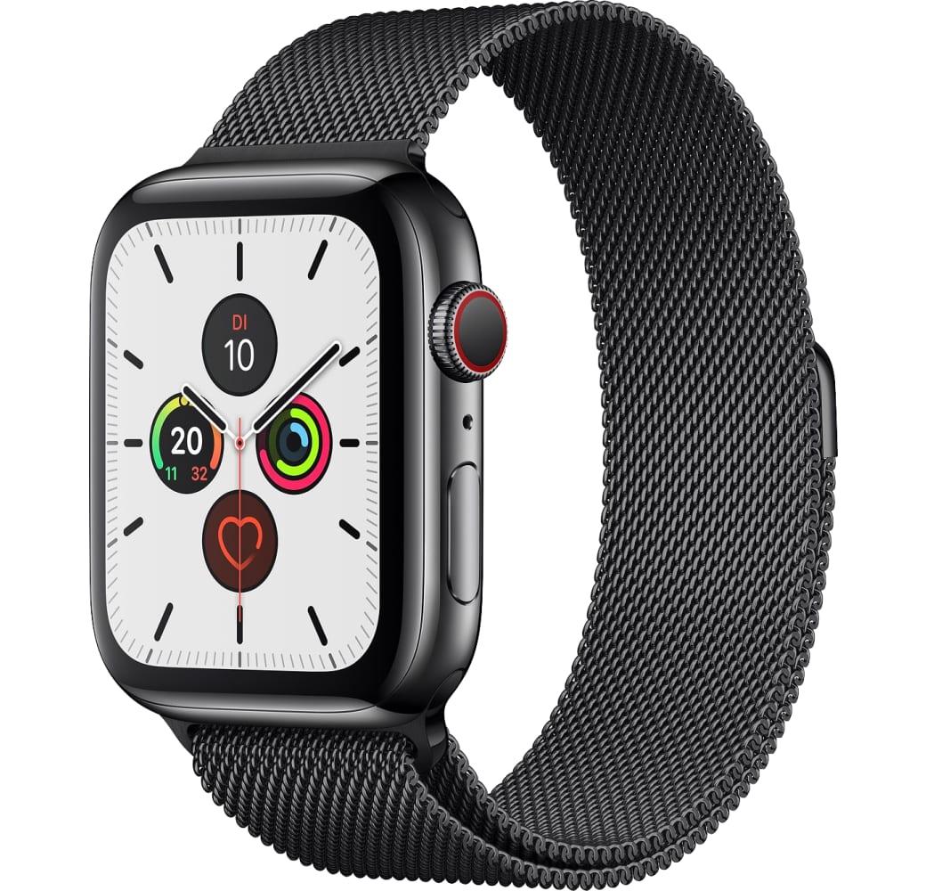 Space Black Apple Watch Series 5 GPS + Cellular, Stainless Steel Case, 40mm.2