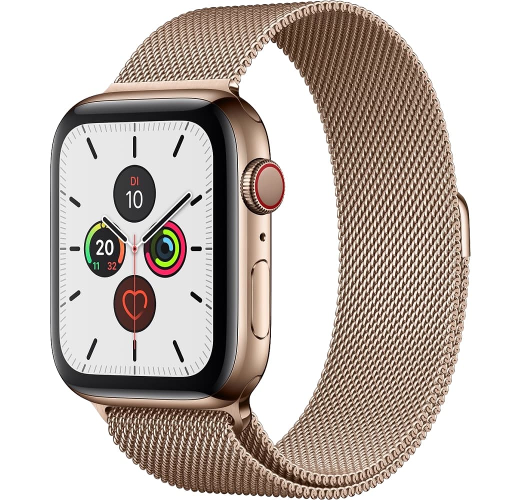Gold Apple Watch Series 5 GPS + Cellular, Edelstahlgehäuse, 40 mm.2