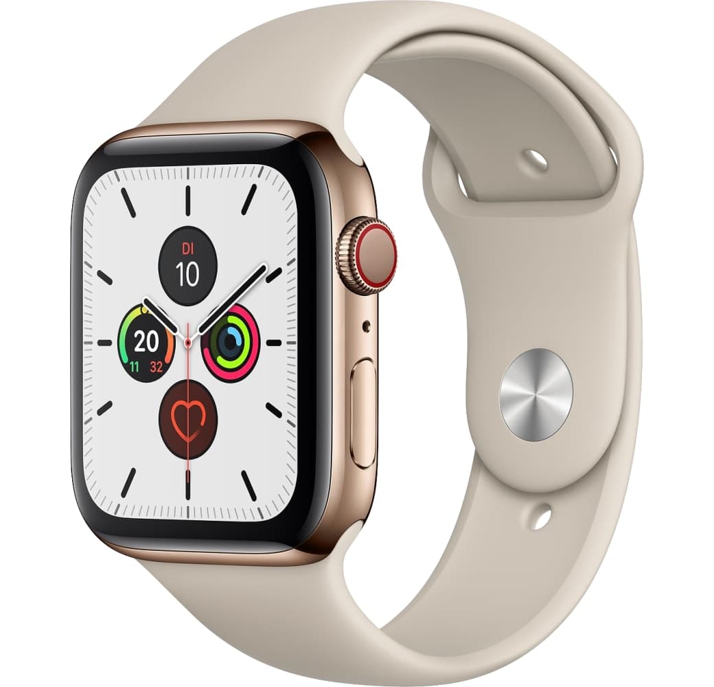 Stone Apple Watch Series 5 GPS + mobiel, Roestvrij Staal Behuizing, 40 mm.2
