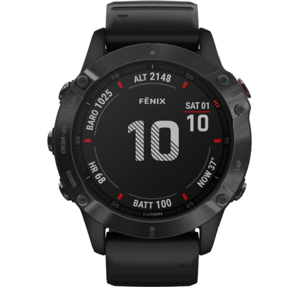 Black Garmin Fenix 6 Pro Smartwatch, Stainless Steel, 47mm.1