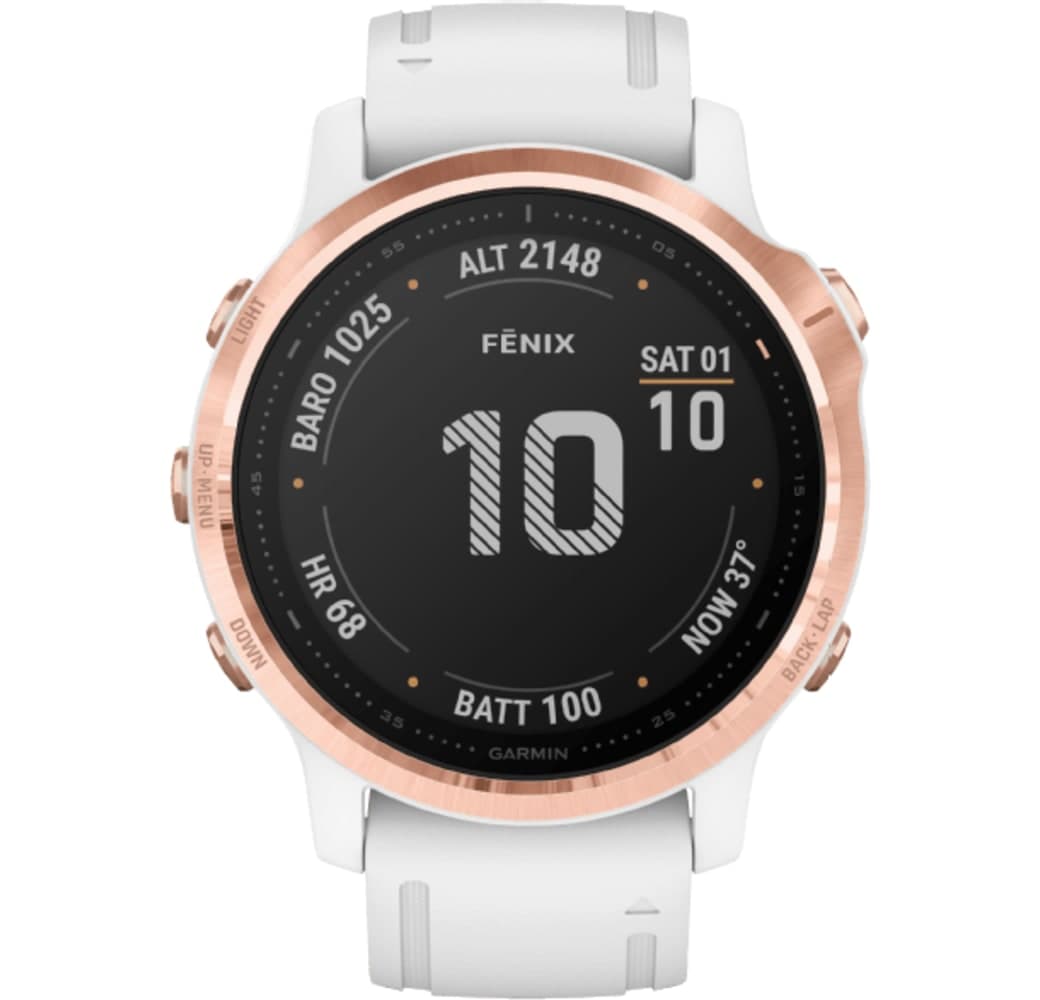 White Garmin Fenix 6s Pro Smartwatch, Stainless Steel, 42mm.1