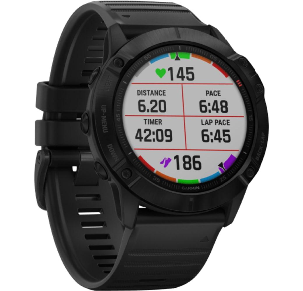 Negro Garmin Fenix 6x Pro Smartwatch, Stainless Steel, 51mm.2