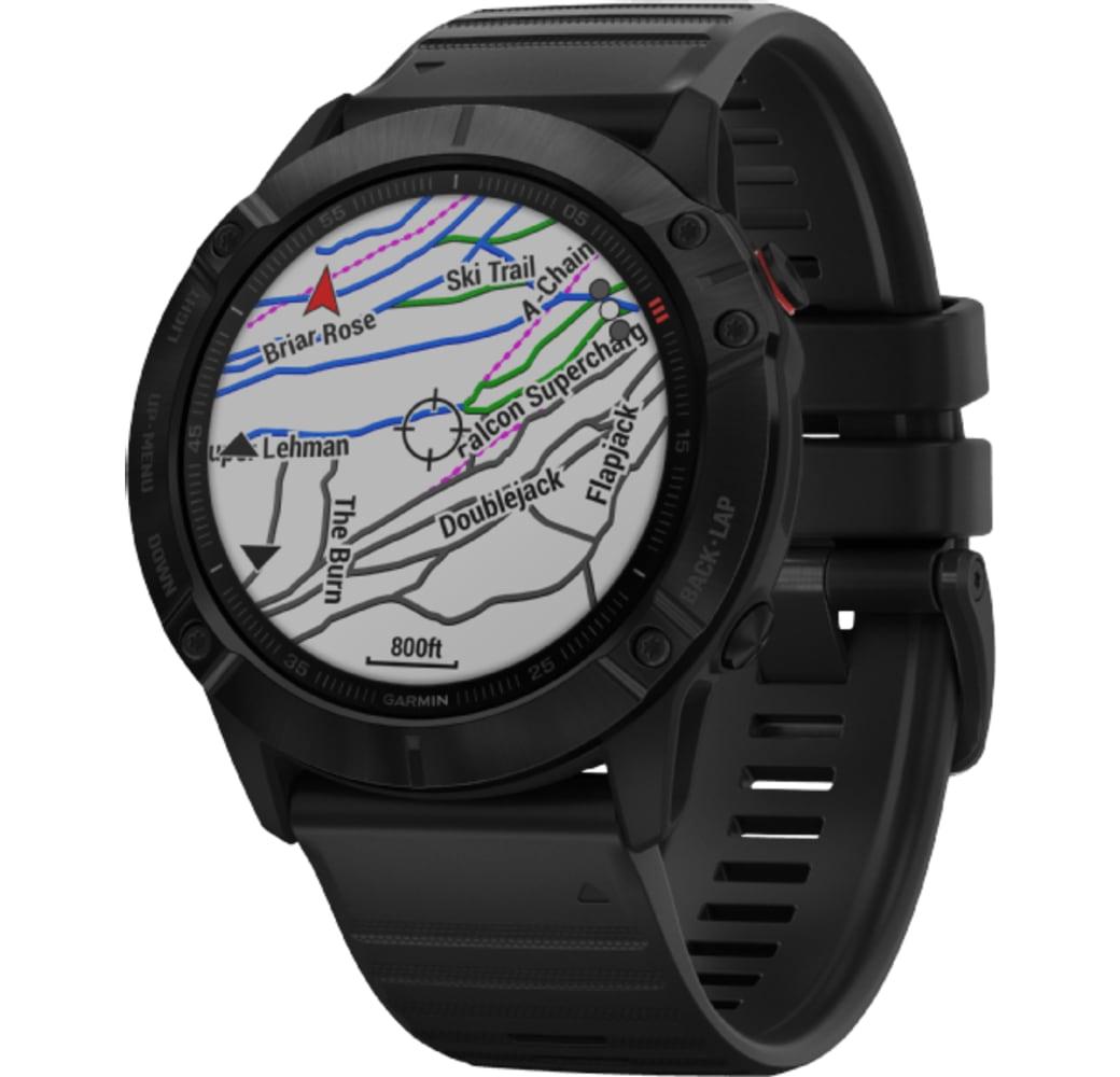 Negro Garmin Fenix 6x Pro Smartwatch, Stainless Steel, 51mm.3
