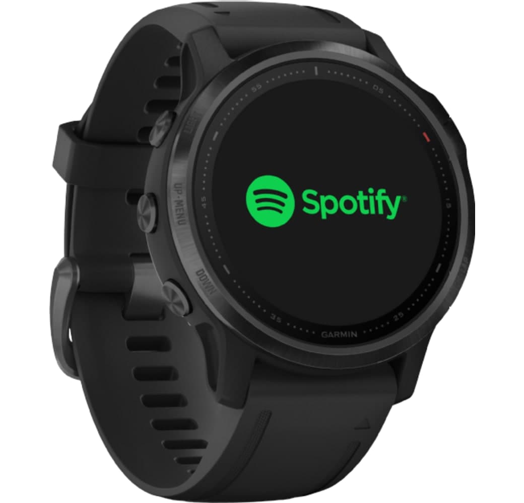 Black Garmin Fenix 6s Pro Smartwatch, Stainless Steel, 42mm.4