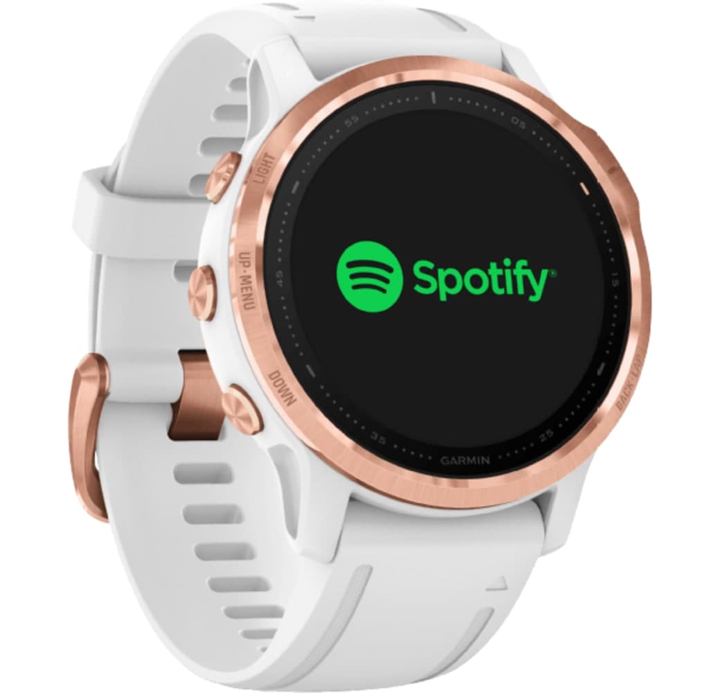 White Garmin Fenix 6s Pro Smartwatch, Stainless Steel, 42mm.4