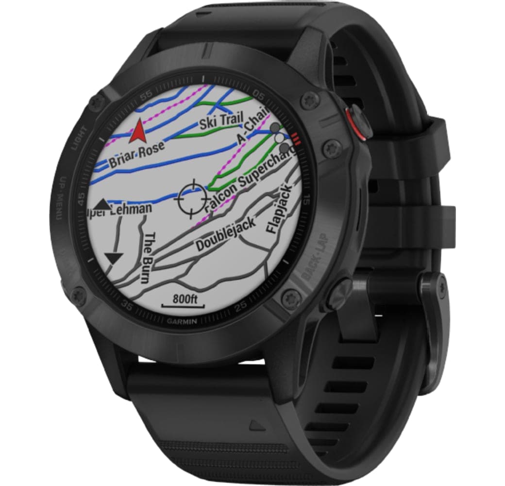 Black Garmin Fenix 6 Pro Smartwatch, Stainless Steel, 47mm.3