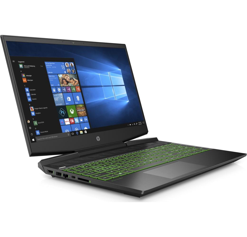 Shadow Black / Acid Green HP Pavilion Gaming 15-dk0010ng.4