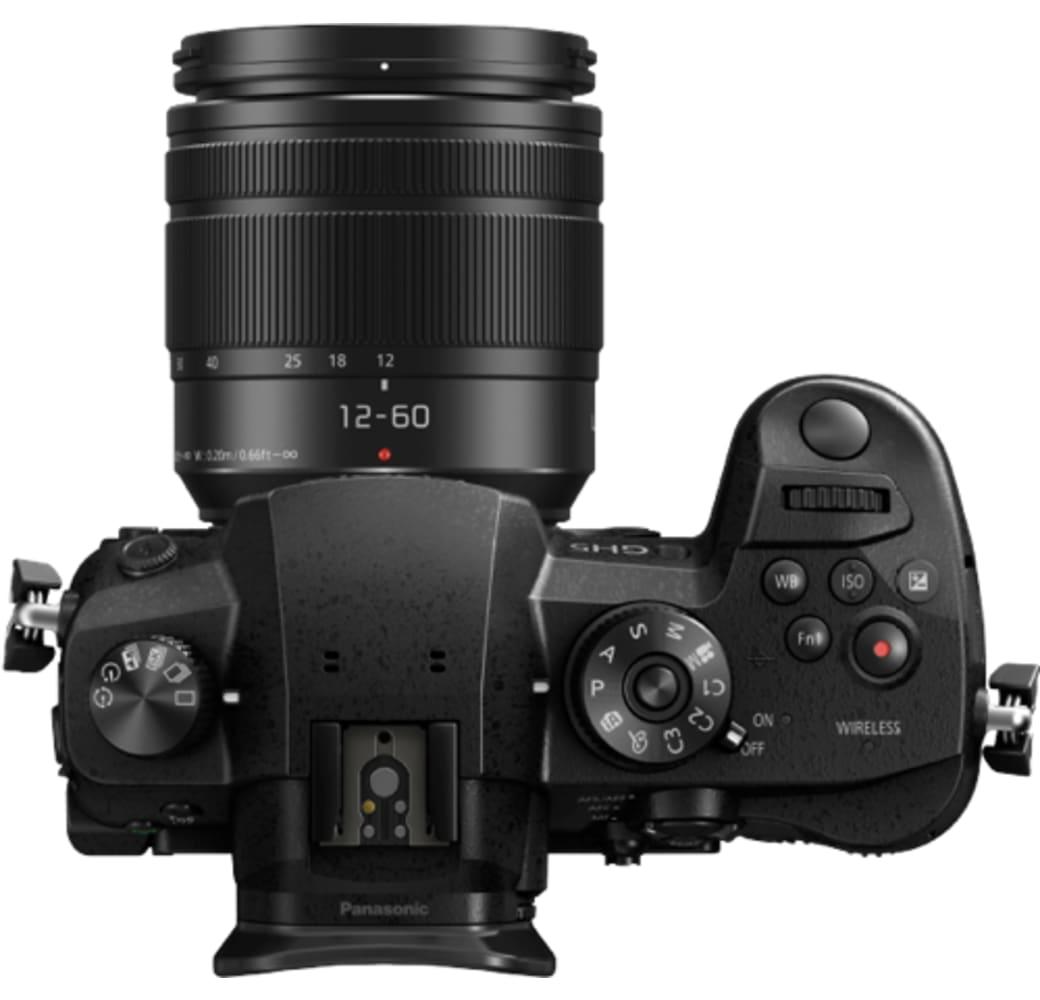 Black Lumix Camera DC-GH5 with Lens 12-60/2.8-4 Leica DG Vario.3