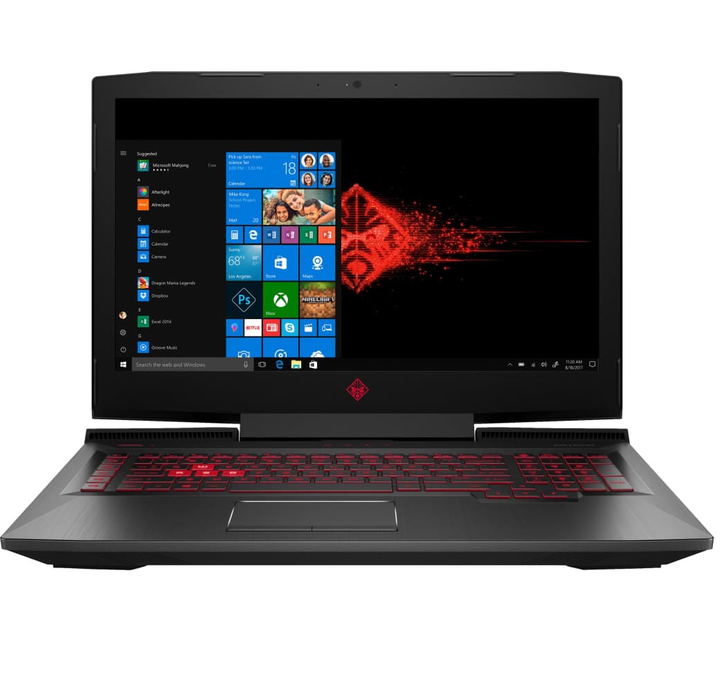 Schwarz HP 17-an106ng Gaming Notebook - Intel® Core™ i7-8750H - 16GB - 256GB SSD + 1TB HDD - NVIDIA® GeForce® GTX™ 1070.1
