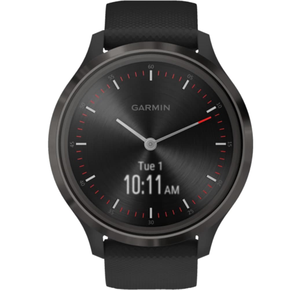 Black Garmin Vivomove 3 Smartwatch, Stainless Steel, 44mm.1