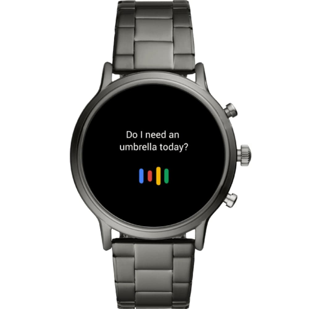 Gray Fossil Carlyle HR - 5e generatie smartwatch, Roestvrij Staal Behuizing, 44 mm.2