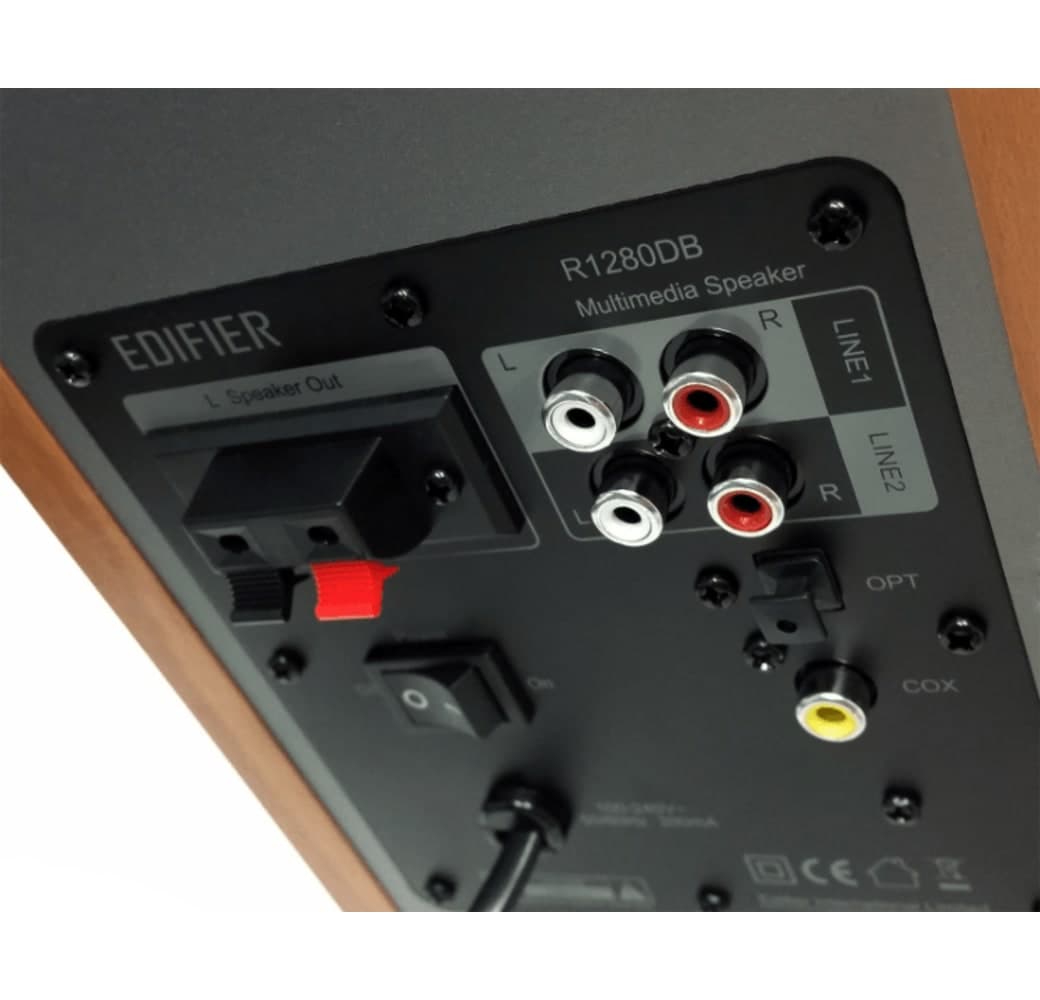 Wood Edifier Studio R1280DB Active 2.0 bookshelf HiFi speaker.4
