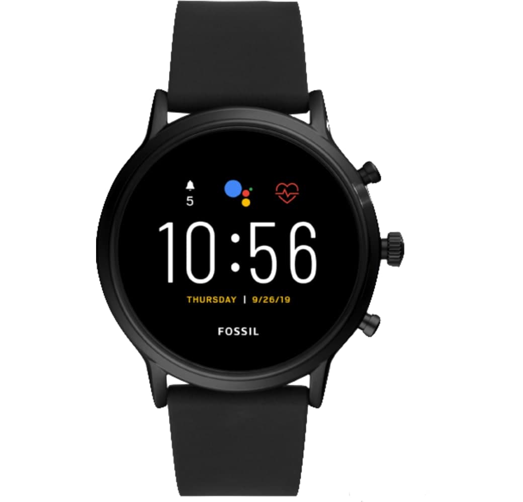 Schwarz Fossil Carlyle HR – Smartwatch der 5. Generation, Edelstahlgehäuse, 44 mm.1