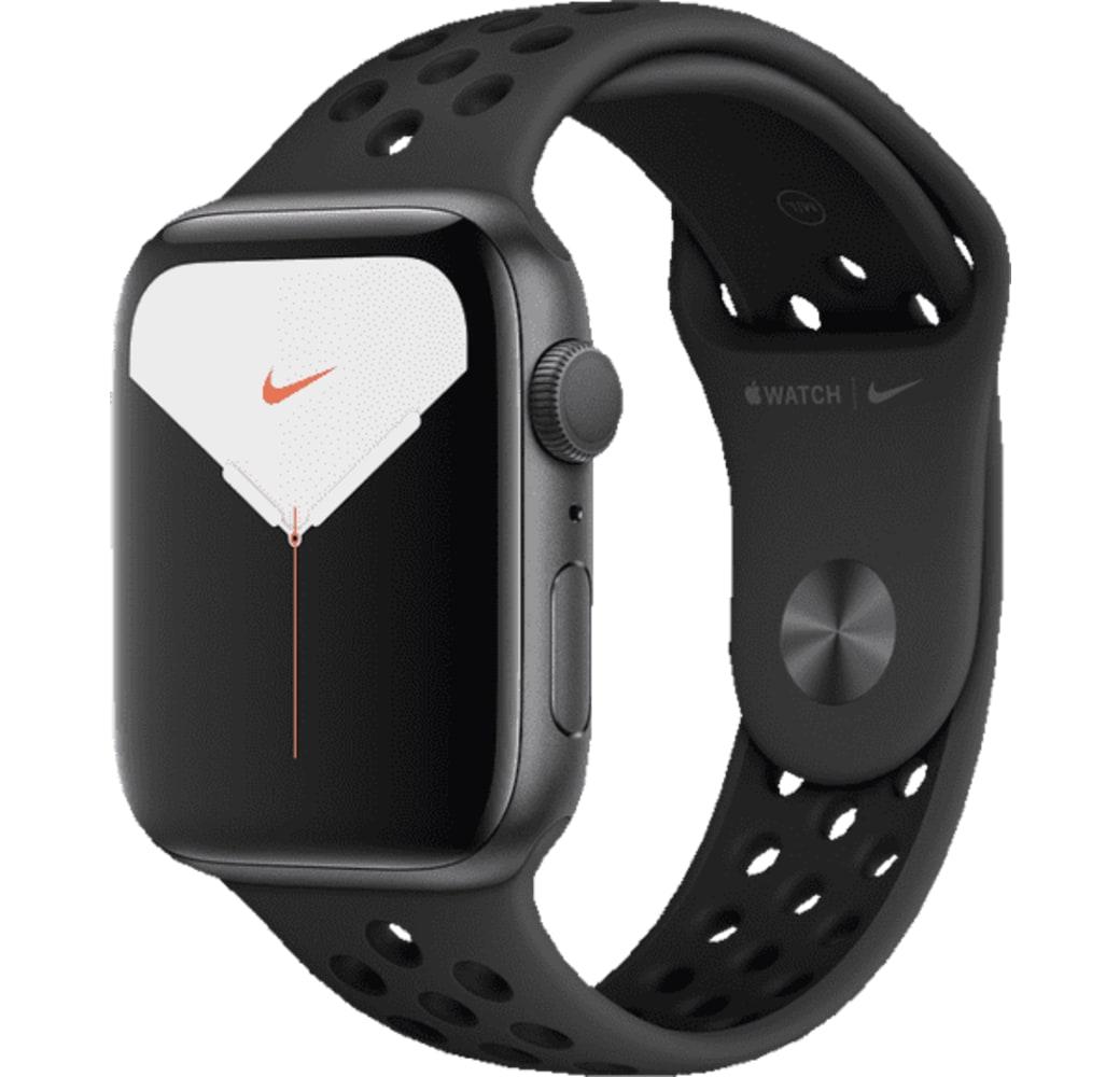 Anthracite / Black Apple Smartwatch Apple Watch Nike Series 5 GPS, Space Grey Aluminum Case with Sport Band, 44mm Aluminium case, Sport band.2