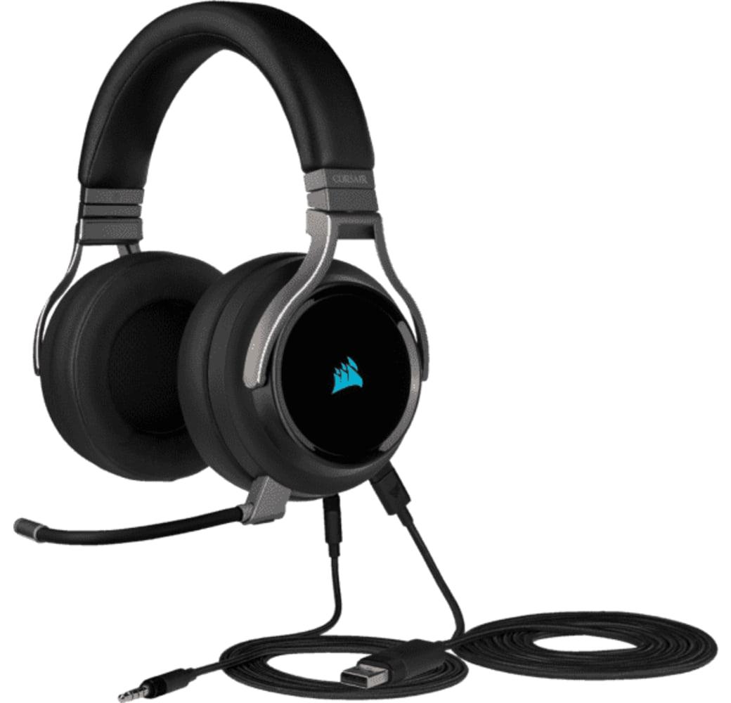 Schwarz CORSAIR Virtuoso RGB Wireless Gaming-Kopfhörer.2
