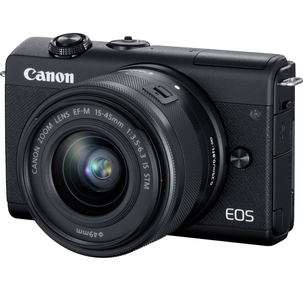Schwarz Canon EOS M200 Kit (EF-M 15 - 45mm Lens).1