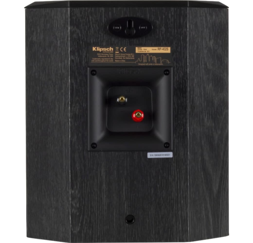 Black Klipsch RP-402S Surround Speaker.4
