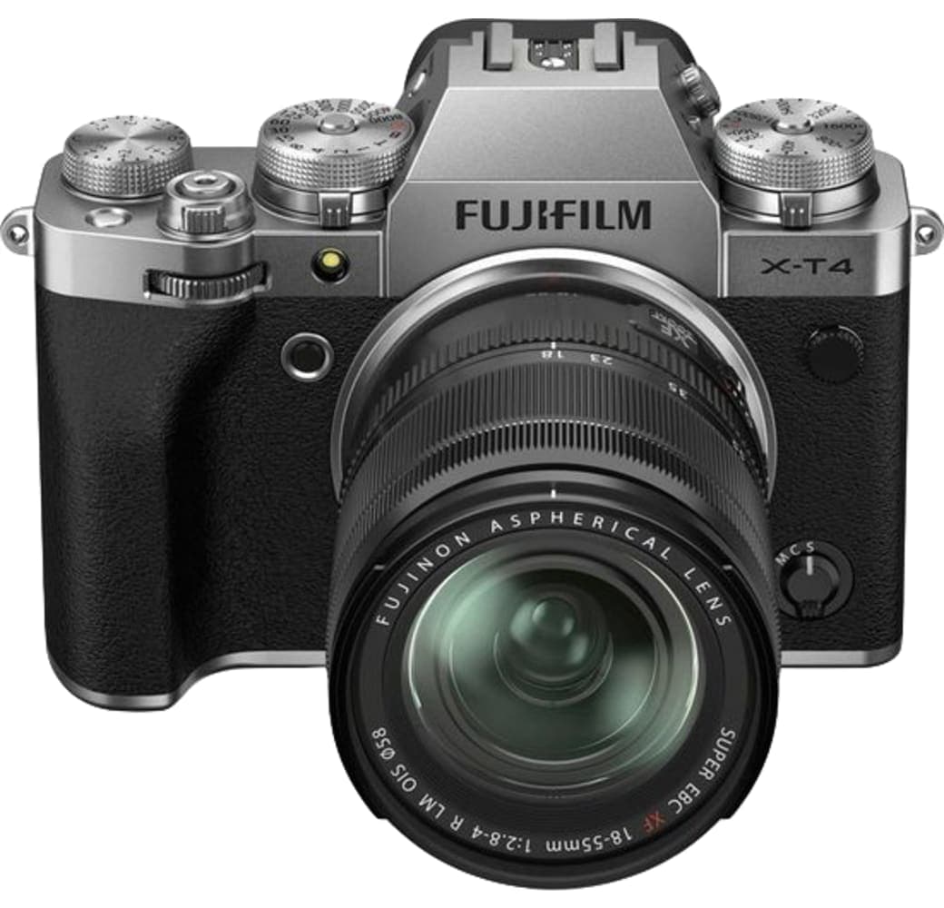Silber Fujifilm X-T4 Systemkamera, mit Objektiv XF 18-55mm f/2.8-4 R LM OIS.2