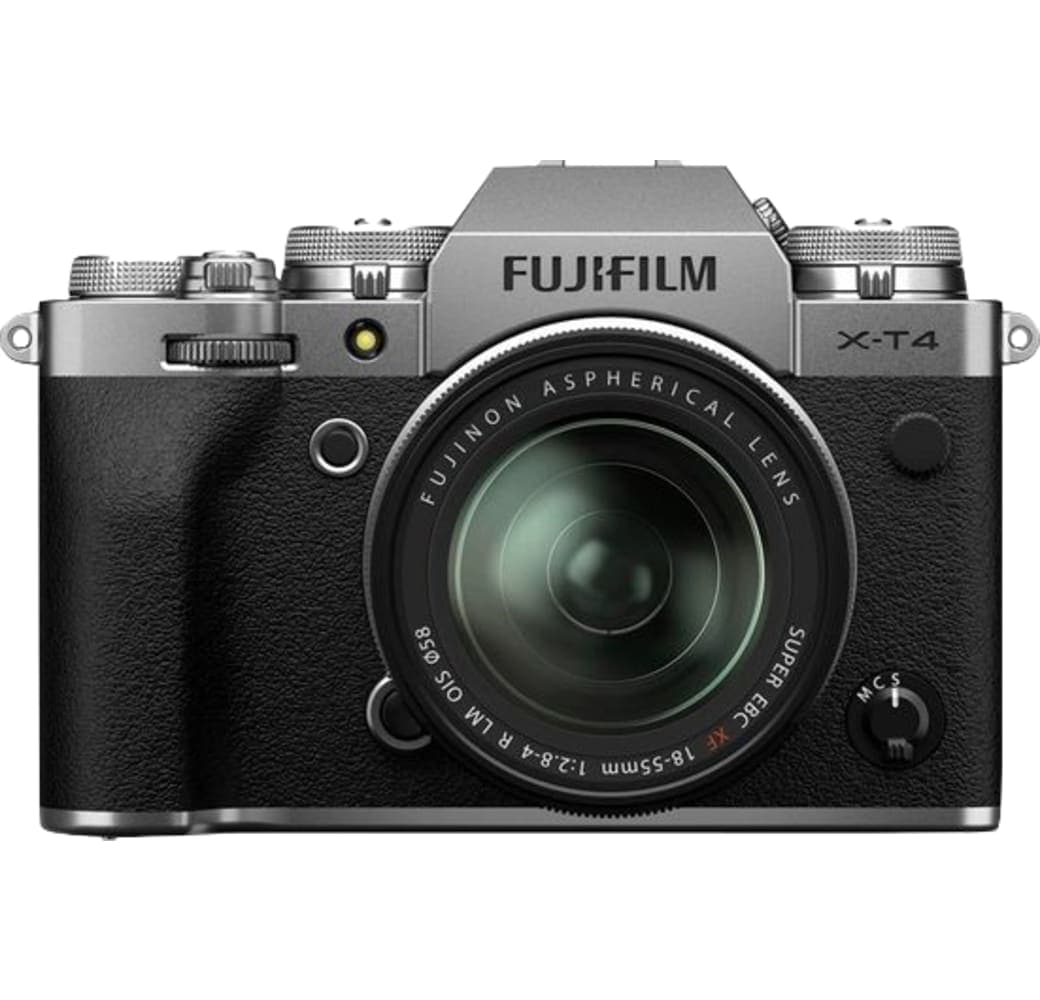 Silber Fujifilm X-T4 Systemkamera, mit Objektiv XF 18-55mm f/2.8-4 R LM OIS.3