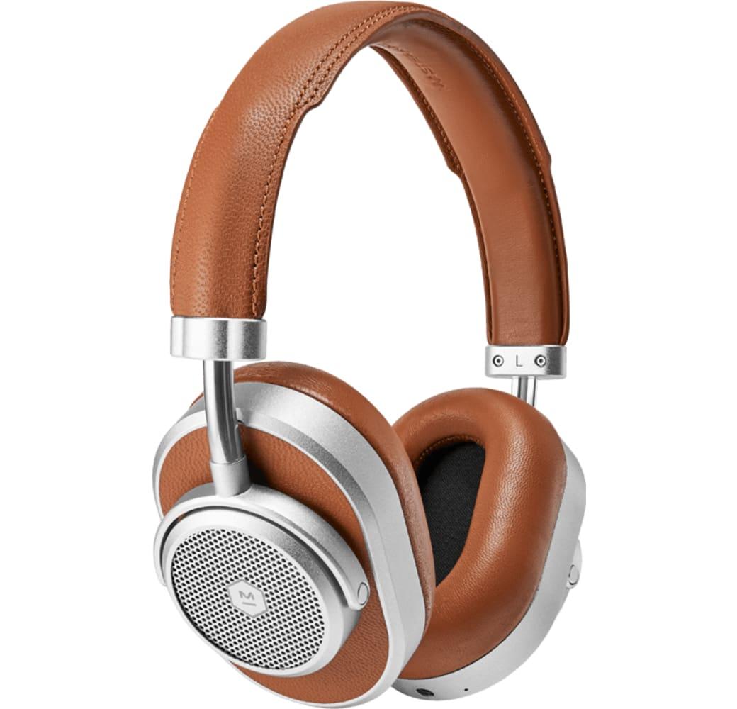Silber / Braun Master & dynamic MW65 Noise-cancelling Over-ear Bluetooth headphones.1