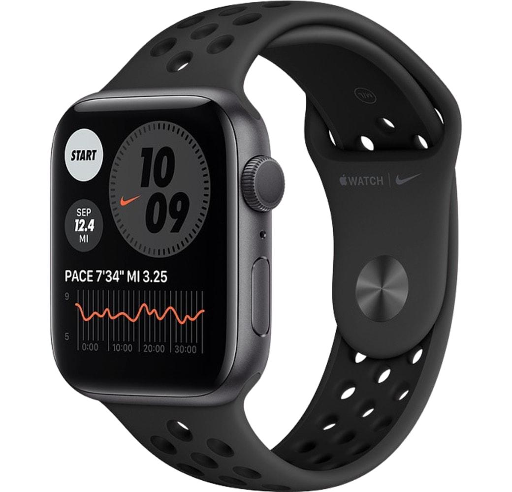Negro Apple Watch Nike Series 6 GPS, caja de Aluminio, 44 mm.1