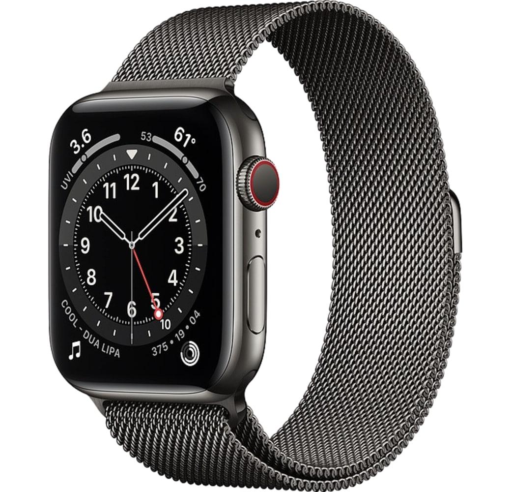 Graphite Apple Watch Series 6 GPS + Cellular , Stainless steel case, 44mm.1