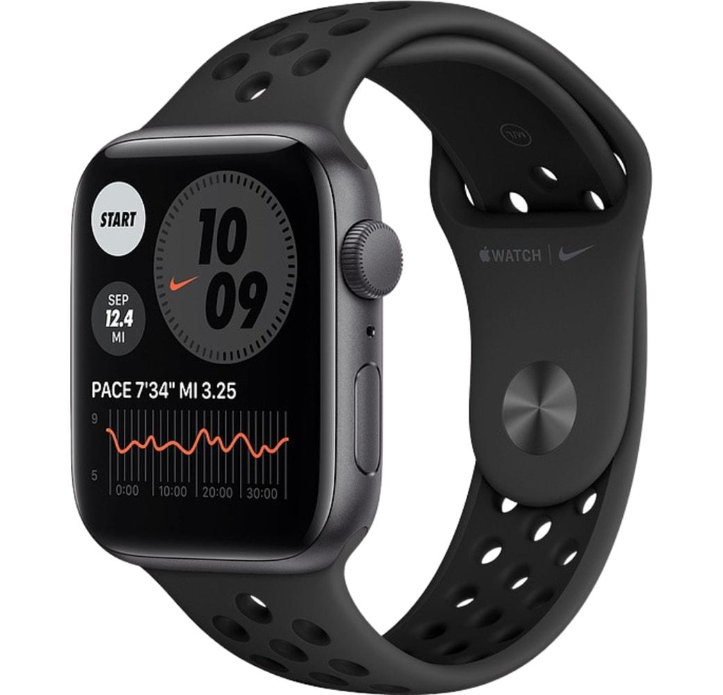 Anthrazit / schwarz Apple Watch Nike SE GPS, Aluminiumgehäuse, 44 mm.1