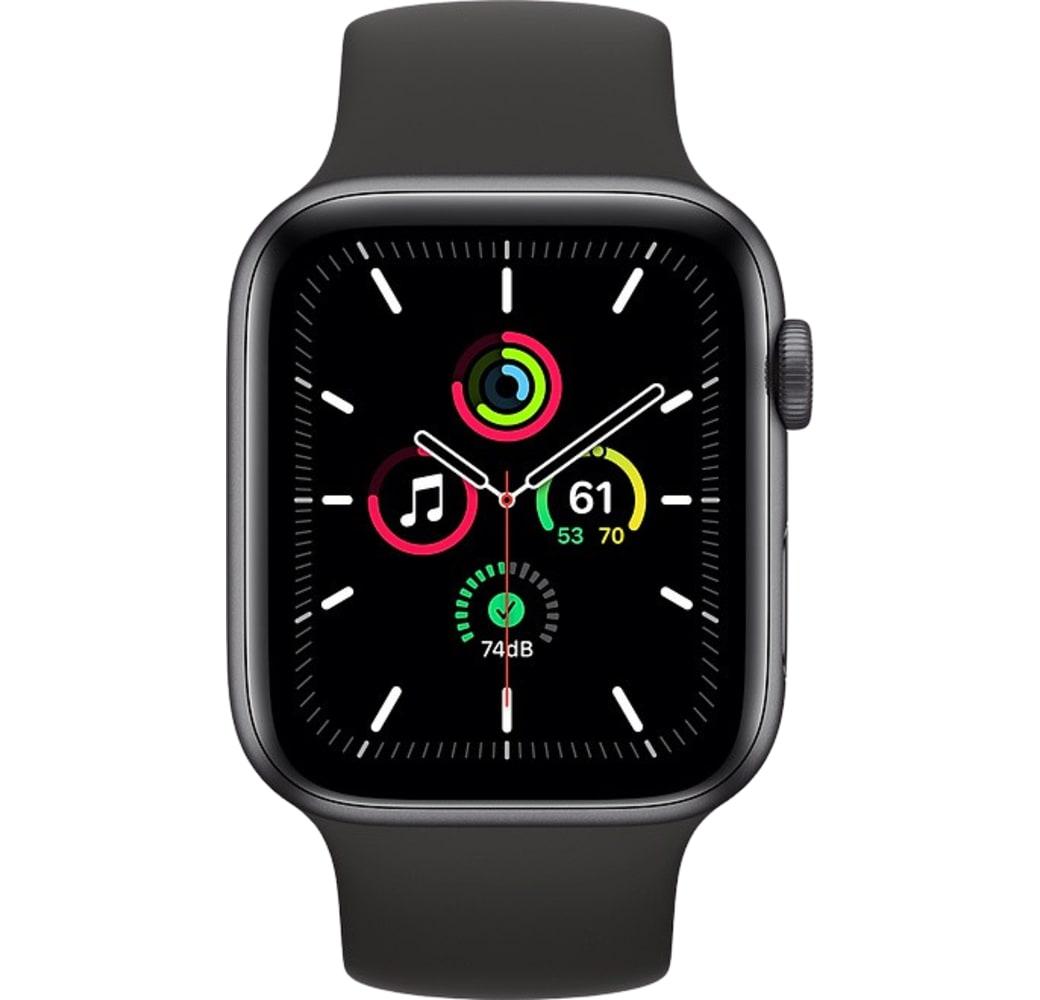Schwarz Apple Watch SE GPS, Aluminiumgehäuse, 40 mm.2