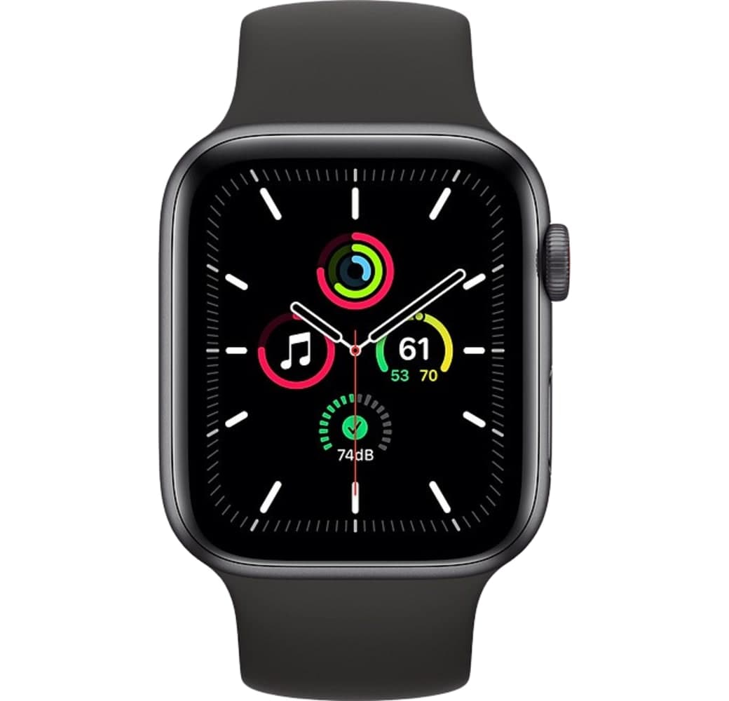 Black Apple Watch SE GPS + Cellular, Aluminium case, 40mm.2