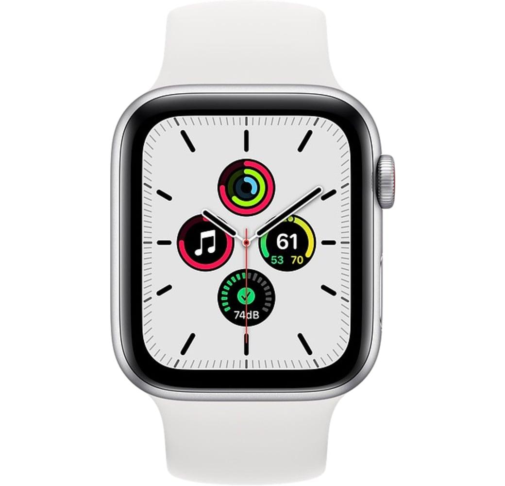 Weiß Apple Watch SE GPS + Cellular, Aluminiumgehäuse, 40 mm.2