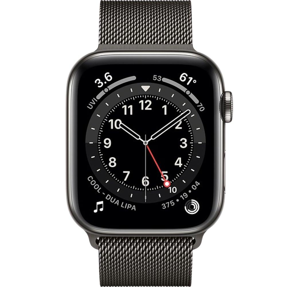 Graphite Apple Watch Series 6 GPS + Cellular , Stainless steel case, 44mm.2