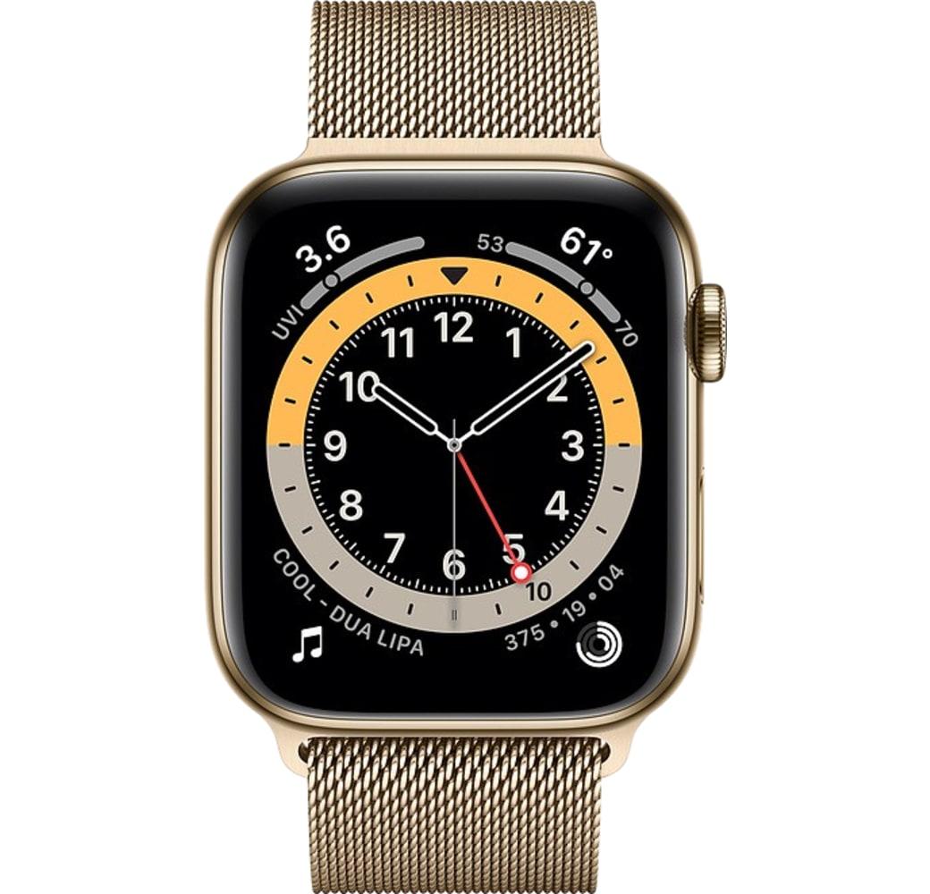 Gold Apple Watch Series 6 GPS + Cellular , Stainless steel case, 40mm.2