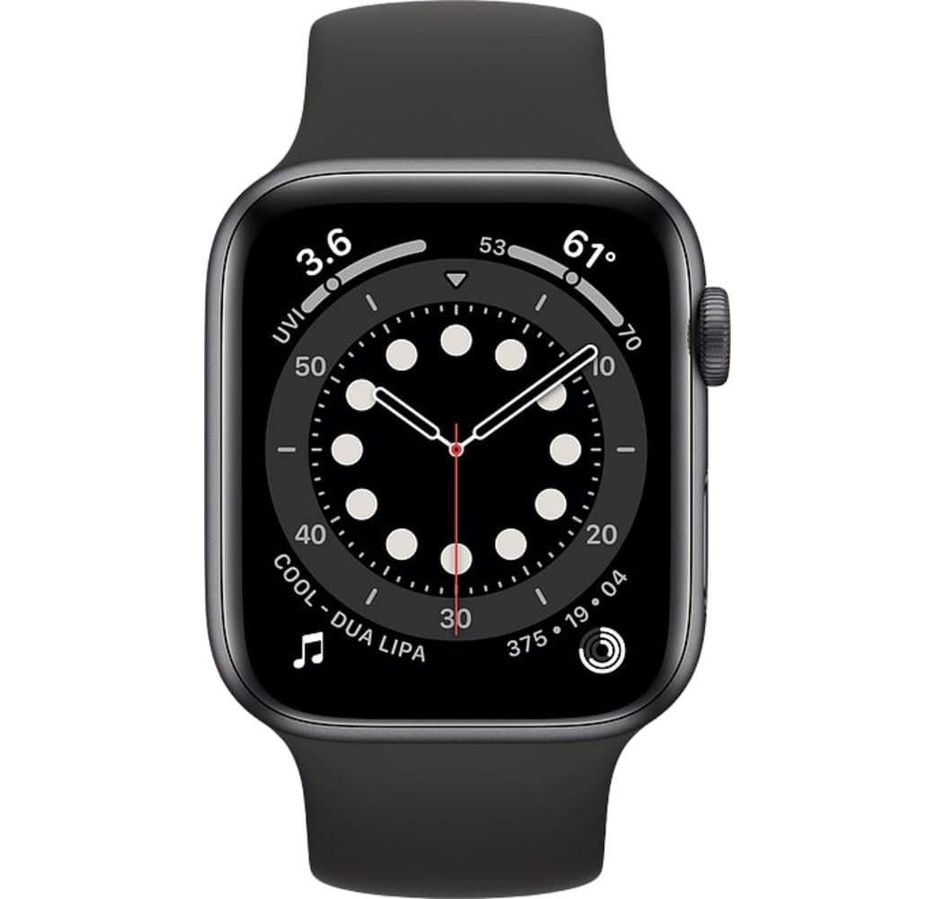 Schwarz Apple Watch Series 6 GPS, Aluminiumgehäuse, 44 mm.2