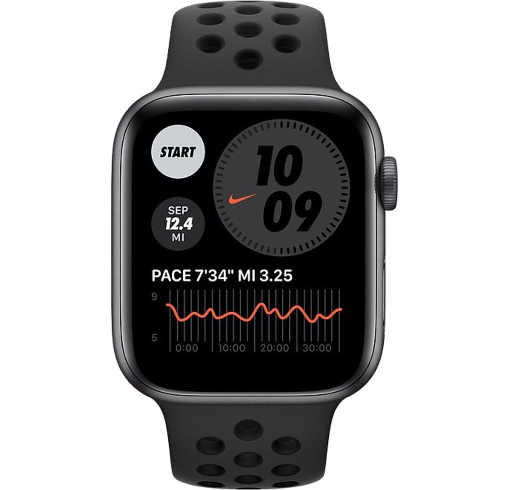 Antraciet / zwart Apple Watch Nike Series 6 GPS + mobiel, Aluminium behuizing, 40 mm.2