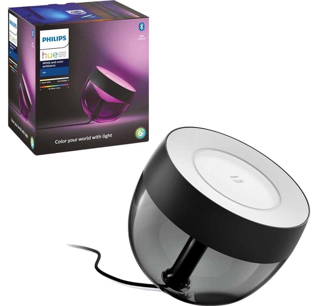 Black Philips White & Color Ambiance Iris Table Lamp.1