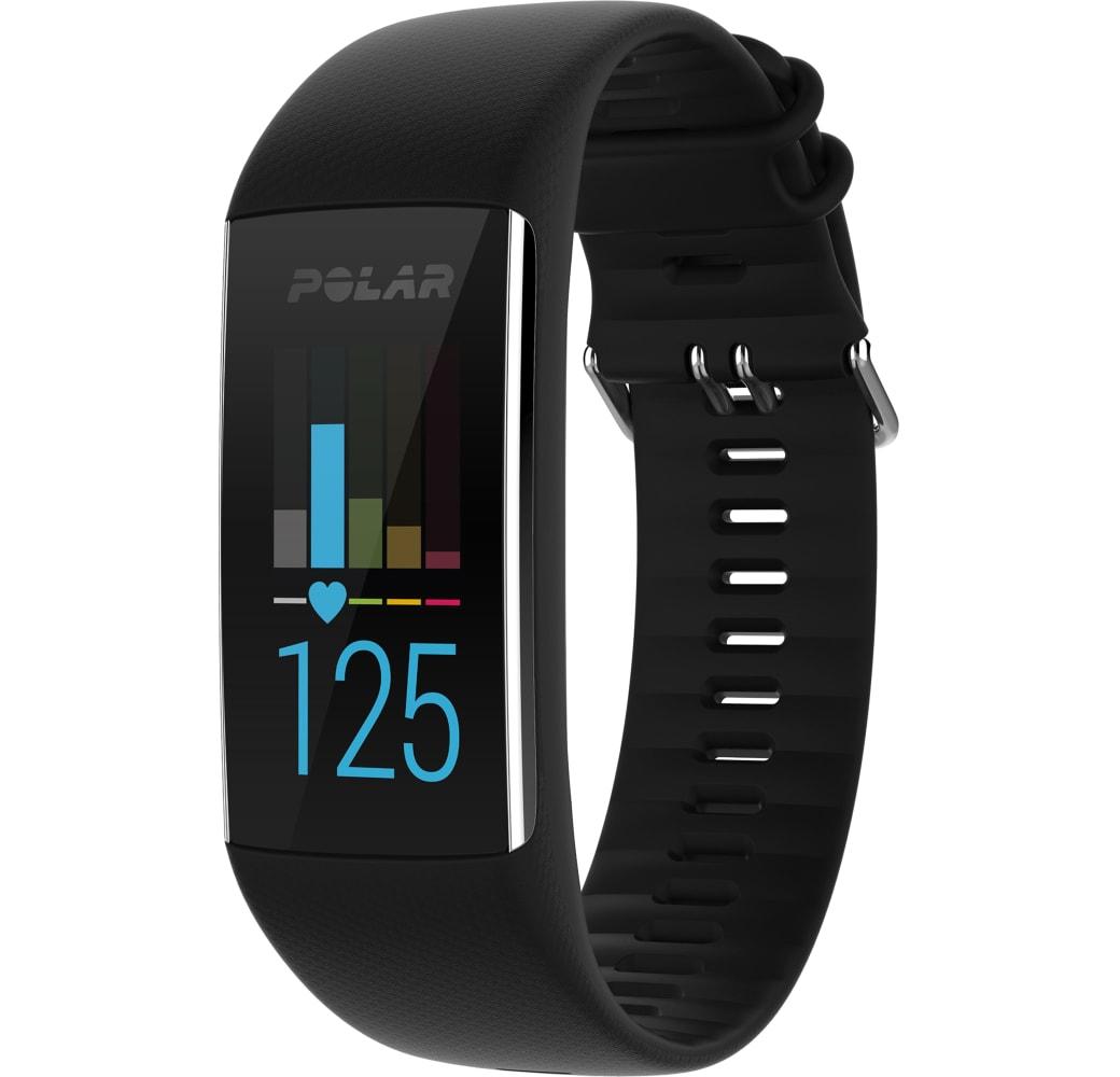 Zwart Polar A370 M/L smartwatch, Thermoplastisch Behuizing, 44 mm.1
