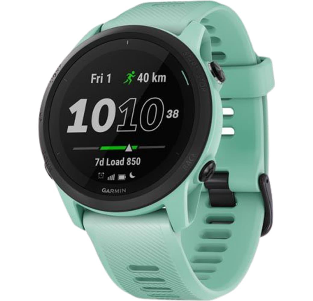 Pastel green Garmin Forerunner 745 Smartwatch, Fiber reinforced polymer case, 44mm.1