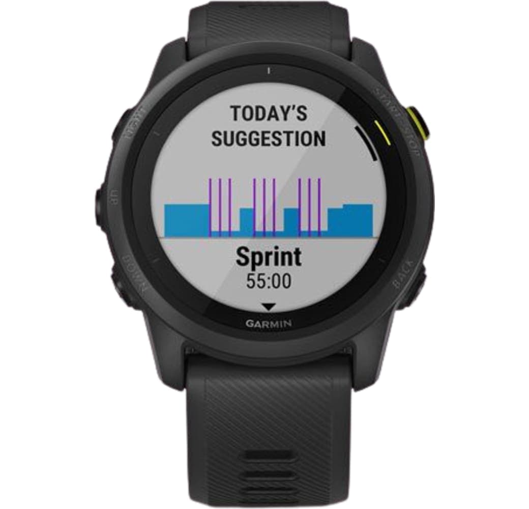 Schwarz Garmin Forerunner 745 Smartwatch, Fiber reinforced polymer case, 44mm.3