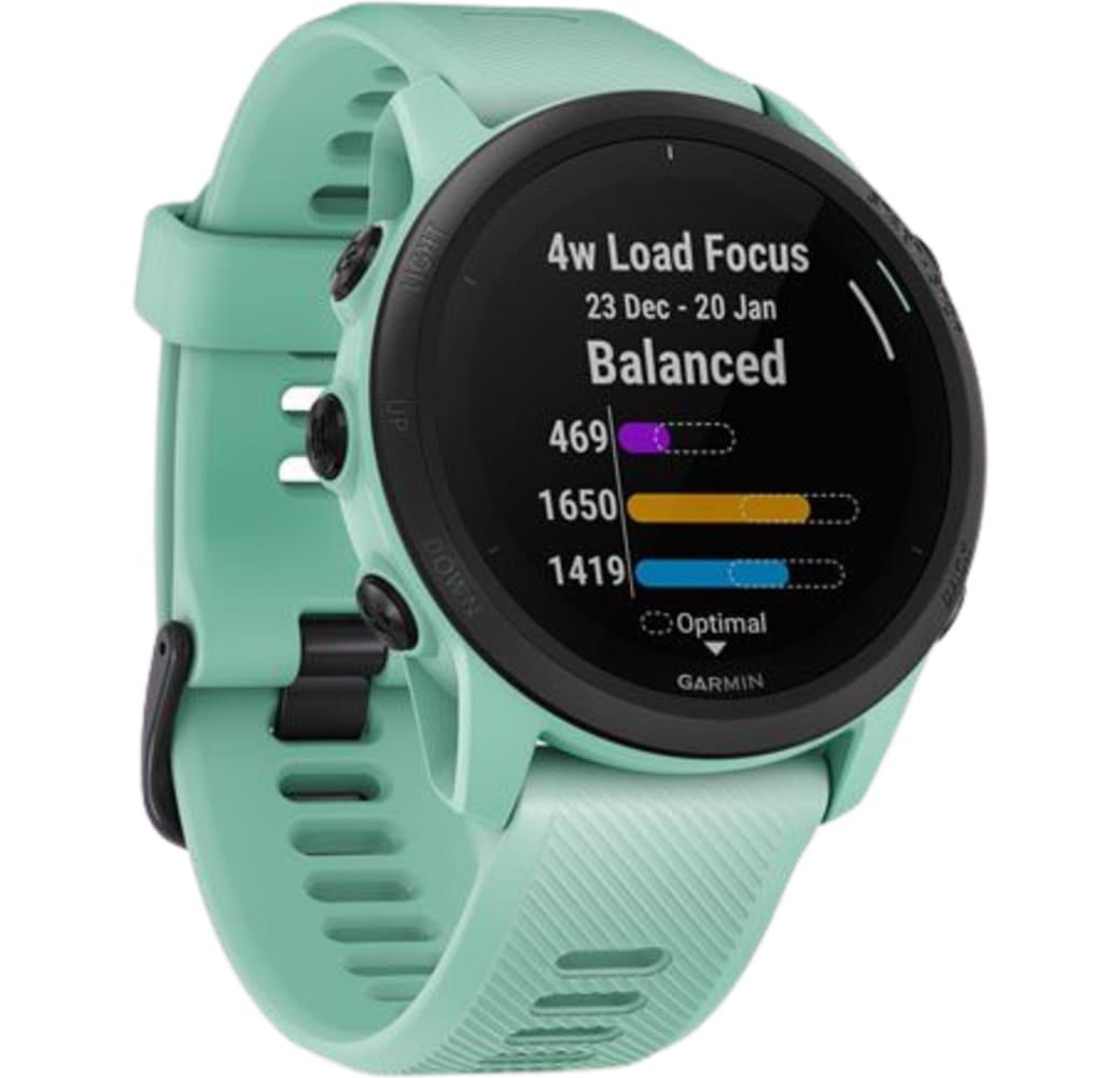 Pastel green Garmin Forerunner 745 Smartwatch, Fiber reinforced polymer case, 44mm.2