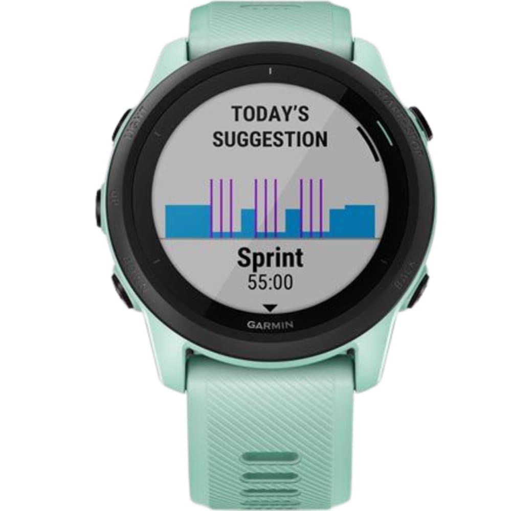 Pastel green Garmin Forerunner 745 Smartwatch, Fiber reinforced polymer case, 44mm.3