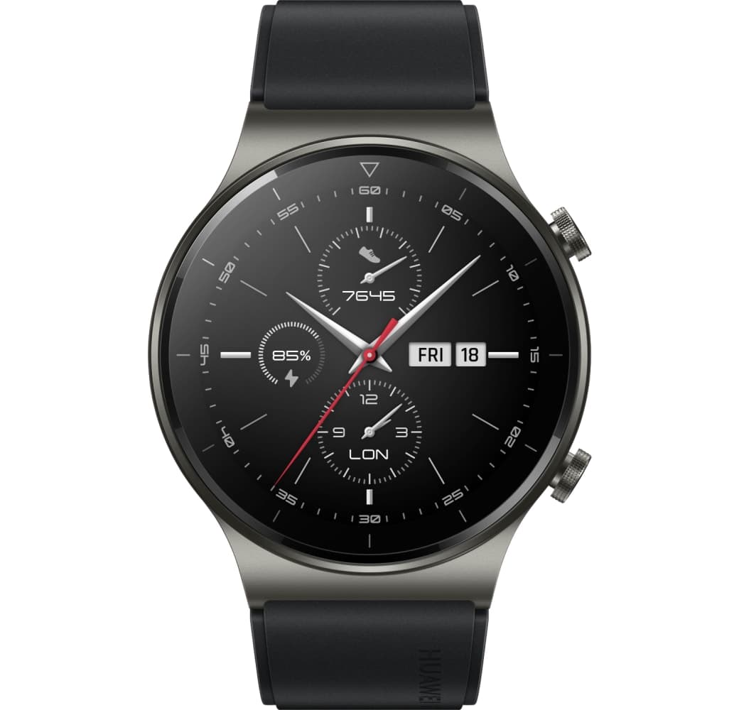 Black Huawei Watch GT2 Pro Smartwatch, Titanium, 47mm.2