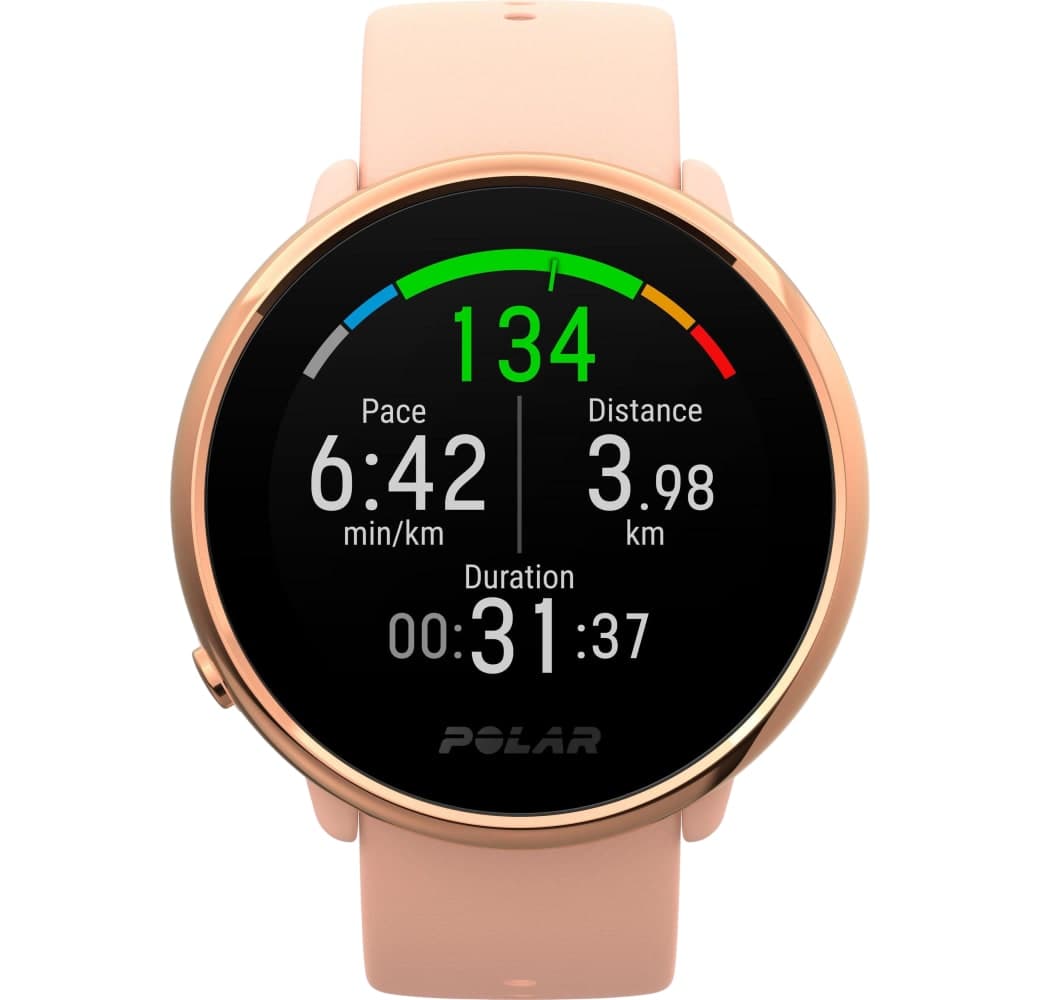 Pink & rose gold Polar Ignite S Smartwatch, Reinforced polymer case, 43mm.2