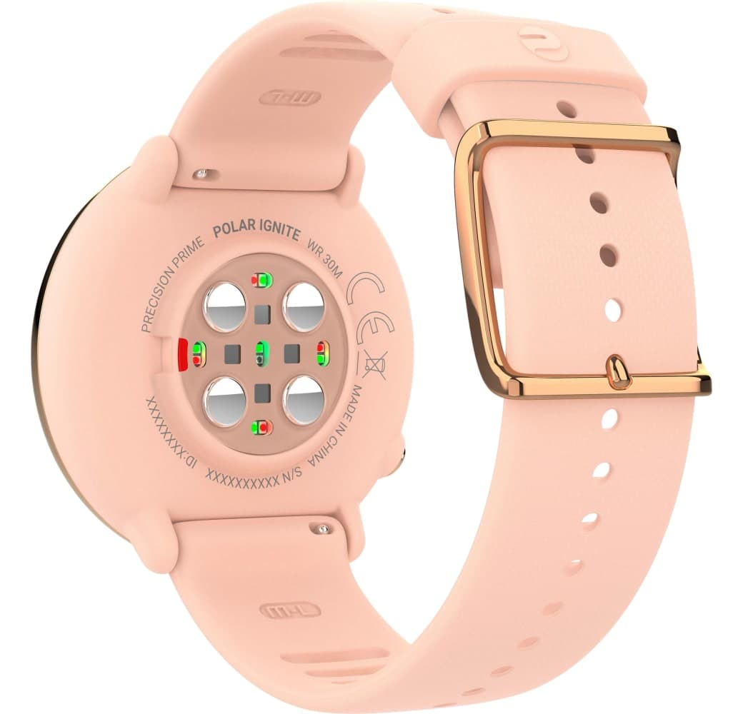 Pink & rose gold Polar Ignite S Smartwatch, Reinforced polymer case, 43mm.3